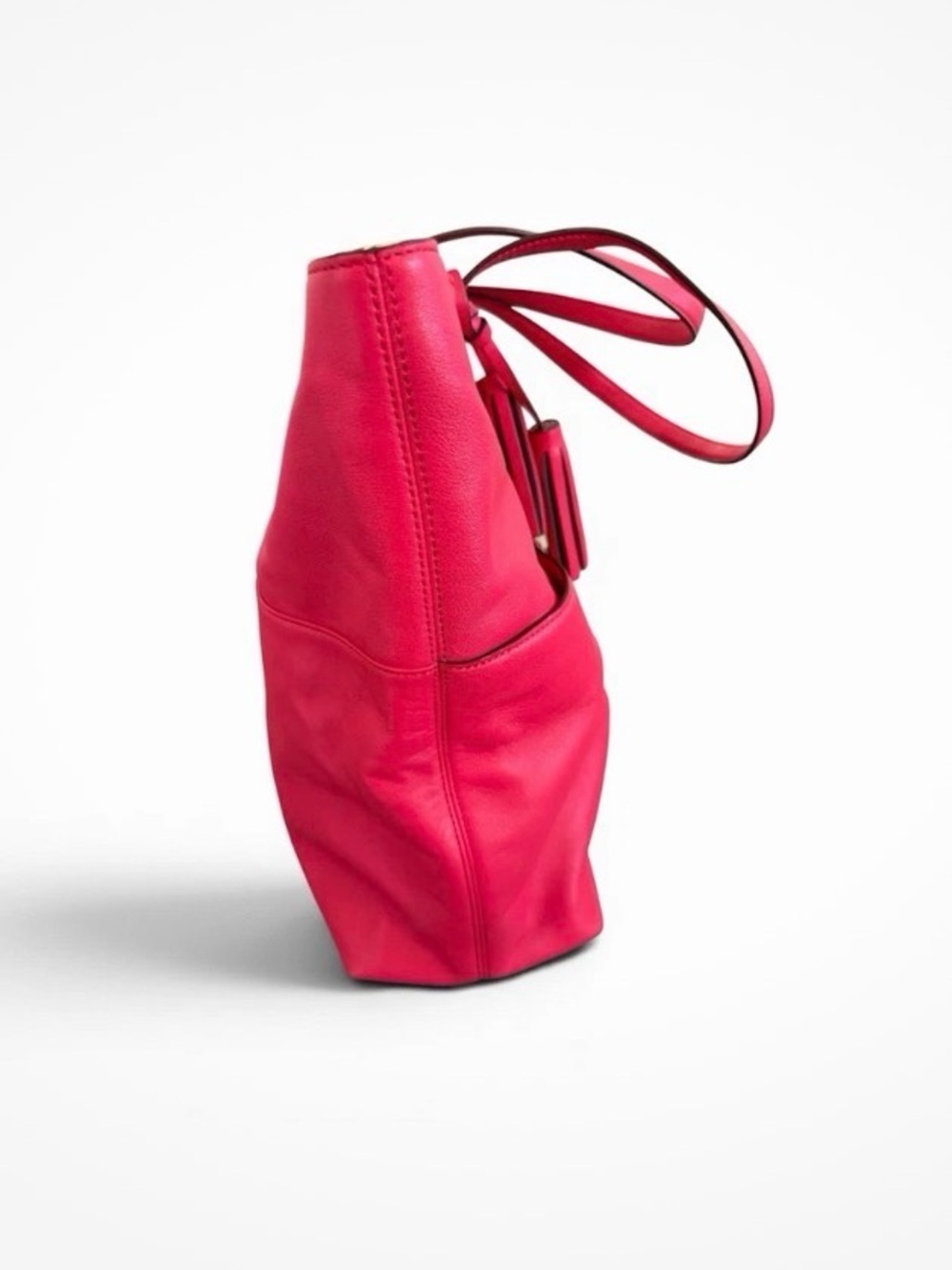 Coach Legacy Turn Lock Pocket Raspberry Tote F1393 In Buttery Luxurious Leather - Picture 12 of 15